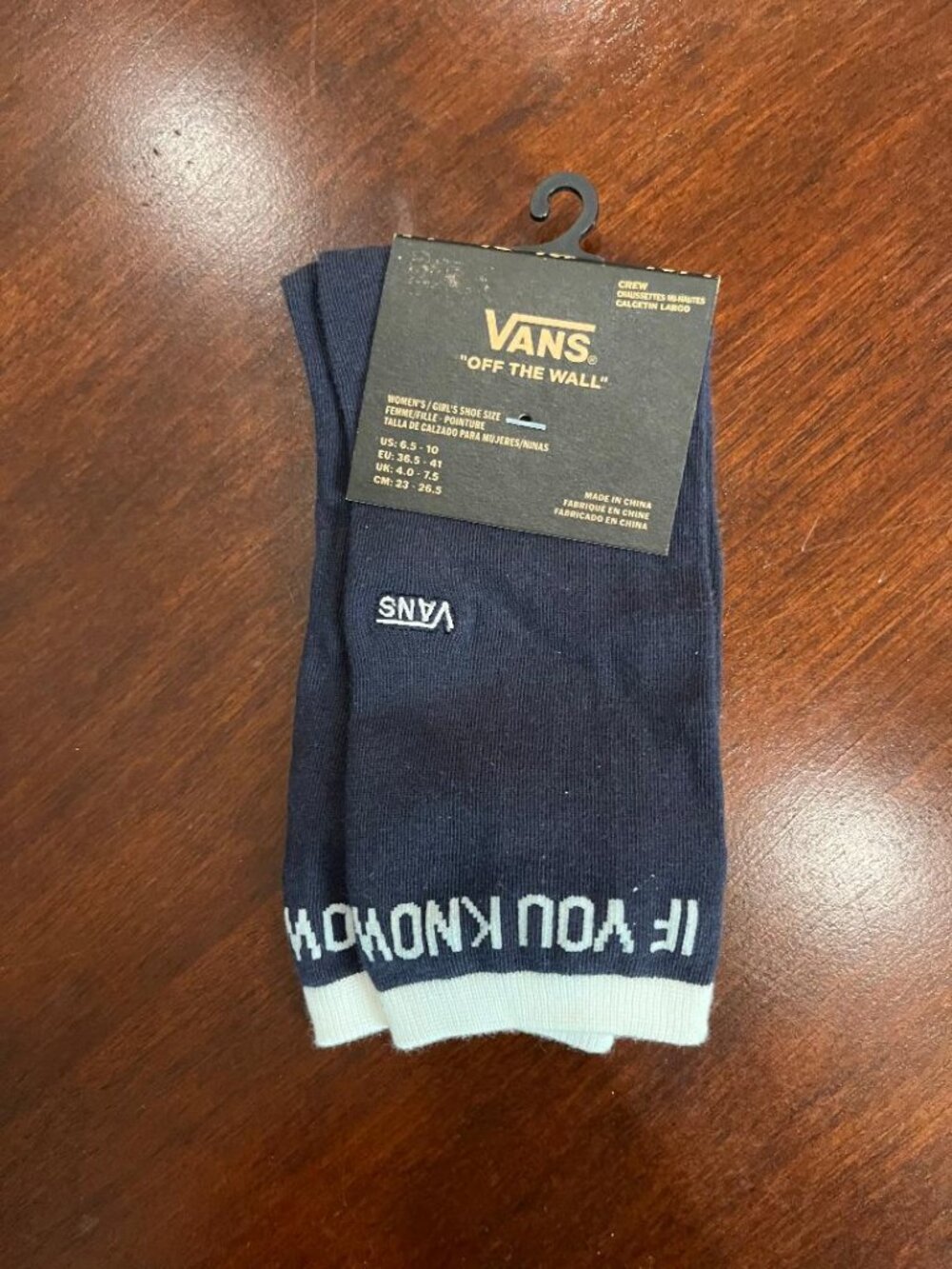VANS If You Know Sox- NWT